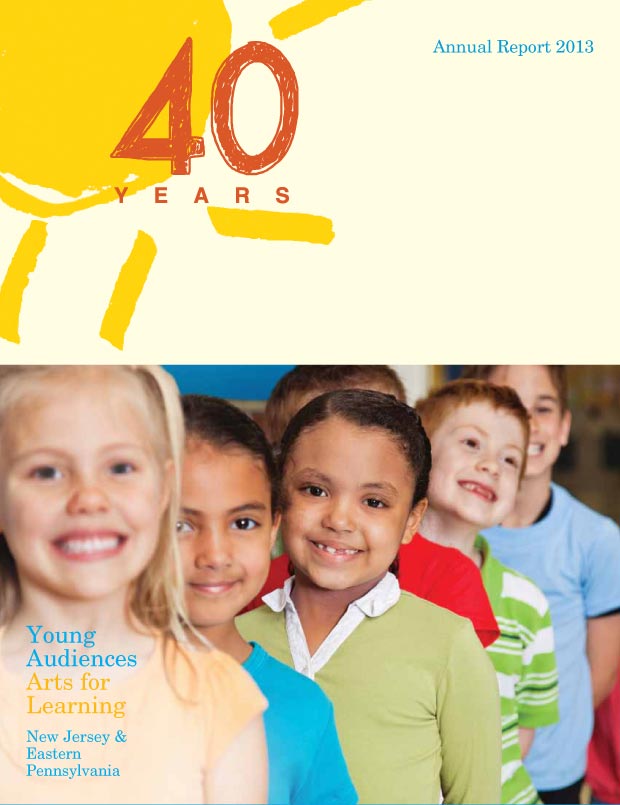 Young audiences' 2013 Annual Report Cover